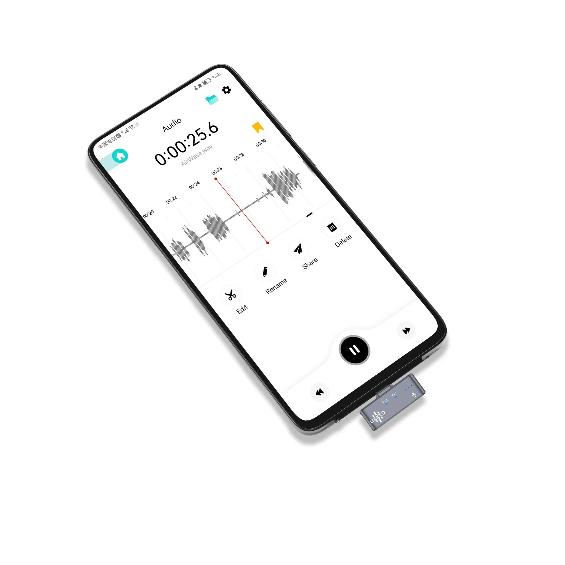 Luucco AirWave Mini K2 Wireless Yaka Mikrofonu - Görsel 2
